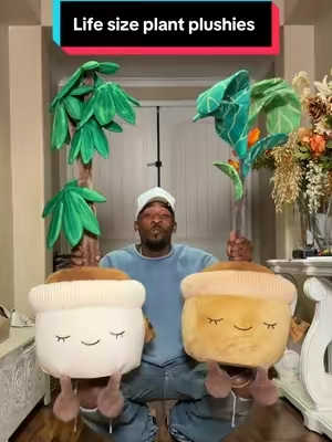 Giant plushie plant toys. #TikTokshopbacktoschool #plants #plushies #toys 