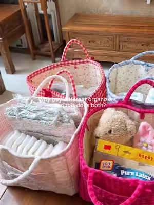 Car,home,dorm,gift…this basket does it all!#momlife #carstorage #floralstoragebasket #giftldeas #organizer 
