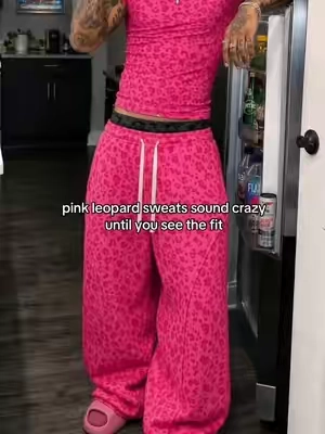 okay these got me #sweatpants #baggypants #leopardprint #streetwear #fitcheck 