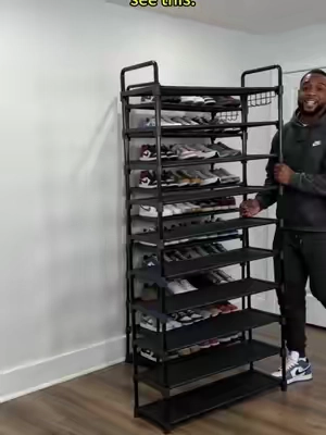 10 tiers shoe rack. #shoes #tennisshoes #shoerack  #organize #kitsure 