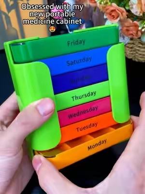The coolest pill storage! #pillstorabebox #tiktokshop #pillstorage #pillstoragecontainer 