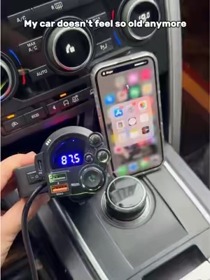 Hands-free calls, music, and GPS — all through your car speakers. No more holding your phone. 📱 #HandsFree #CarAdapter #Bluetooth #TikTokShop #DriveSafe