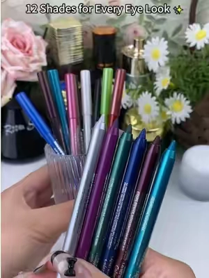 12-color waterproof eyeliner set🤩🌟Great quality at a great price#Eyeliner #waterproofeyeliner #makeup #beauty #TikTokshopbacktoschool