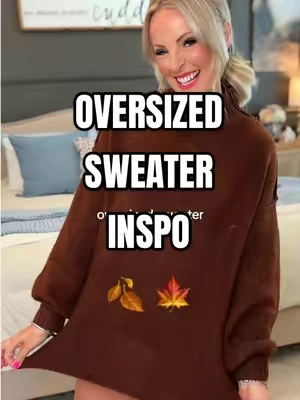 Give me all the oversized sweater outfits! This is one of my favs. #TikTokshopbacktoschool #oversizedsweater #sweaterstyle #sweaterseason #fallfashioninspo 