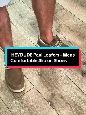 8/18  HEYDUDE Paul Loafers - Mens Comfortable Slip on Shoes @@HeyDude##TiktokShopCreatorPicks##TikTokshopbacktoschool##heydudenewarrivals