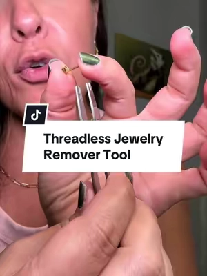 Threadless jewelry remover tool for changing earrings and body jewelry 🙌 If you already have an insertion tool, THIS is the other tool you’re going to want. The gripper helps you actually hold onto those tiny jewelry pieces while you’re trying to remove or change them — because trying to do it with your fingers is a struggle. 😅 ✨ Grips tiny jewelry pieces 🙌 Makes jewelry changes easier 💎 Great for threadless jewelry 👀 One of those tools you don’t know you need until you see it Adding this one to the jewelry-changing kit immediately. @Kutlan Body Jewelry #kutlanbodyjewelry #TikTokshopbacktoschool #tiktokshophalloween #tiktokshopcreatorpicks 