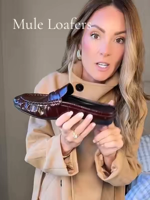 I got the burgundy but there are so many pretty colors!!  #loafers #mules #fallshoes #loafersshoes #TikTokshopbacktoschool @Coutgo Fashion 