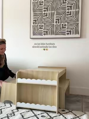 This kids table if perfect for the playroom #playroominspo #playroommakeover #playroomdecor 