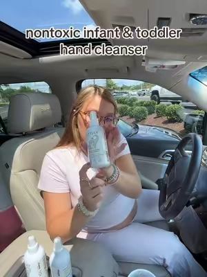 I hope ALL the toddler moms see this!! Used this spray all last year and will be again this year since I’ll have another newborn 🥹 no germs over hereeee! @Think Smarter Products #rsvseason #sickseason #hypochlorusacid #handsanitizer #toddlermomsoftiktok  