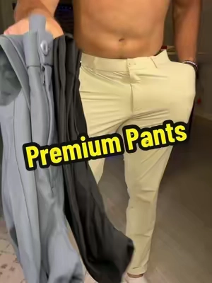 Men’s Premium Stretch Casual/Professional Pants! #tiktokshopcreatorpicks #pants #menspants #mensfashion #mensclothing 