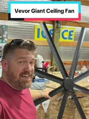 I’m not really sure how they can even sell these this cheap! These ceiling fans are enormous! Will be installing soon so stay tuned for an operational review! #ceilingfan #homerenovation #homeowner #fan #TikTokshopbacktoschool 