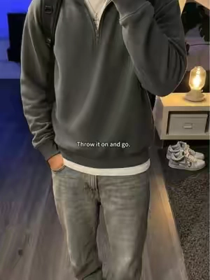 way cleaner like this #hoodie #greyhoodie #menshoodie #streetwear #fitcheck