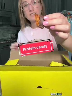 I can’t believe how good this tastes for no sugar and 10g protein! #candy #proteincandy #BackToSchool #TikTokshopbacktoschool #sohochic 