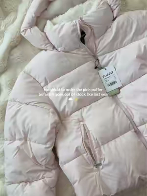 the perfect baby pink ✨  #puffit #pufferjacket #puffer #winterjacket #jacket 
