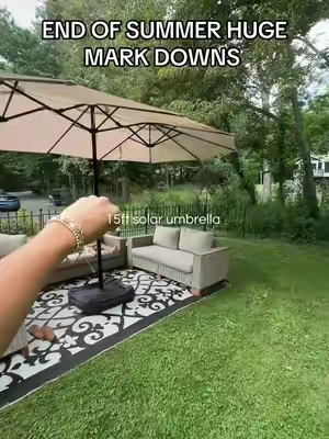 @Garvee Living #solarumbrella #umbrella #summersales #endofsummersale #TikTokshopbacktoschool 