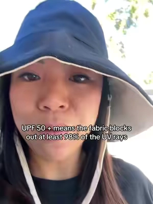 Similar to SPF 50+, this hat is UPF 50+ which means more protection. If you’re going to get a sunhat, make sure you get one that is actually protecting you. #sunprotection #sunhat #spfvsupf #upf50clothing #upf50plus 