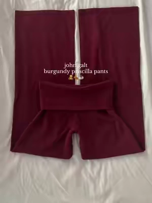 my fav pants for fall 🍂 #johngalt #pacsun #priscillapants #backtoschool #fallfashion john galt burgundy priscilla pants fall outfit inspo ideas 