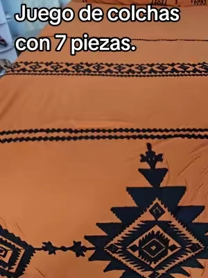 Perfecto este juego de colchas con 7 piezas para decorar mi recamara Perfecto el color para este otoño. #colchas #hogar  #recamara  #juegodecolchas  #edredon 