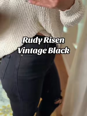 Stretchiest pair of black jeans I’ve found! Rudy Risen vintage black jeans @Wild Oak Boutique 