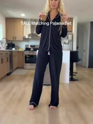 GAP FINALLY restocked/ added new colors to my favorite tall pajama set  😍 Iv linked the pants, and both top options below ♥️ #matchingpjset #tallgirl #tallgirlfashion #loungewearset #tallgirlproblems 