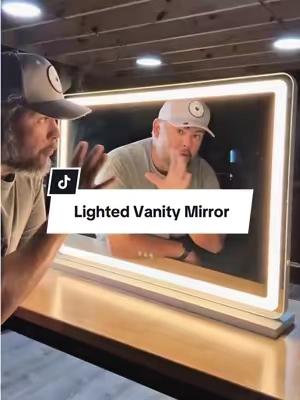 This is one your not going to want to forget about it. Save it for later. #vanitymirror #lightedmirror #beautyhacks #mirror #makeupmirror 