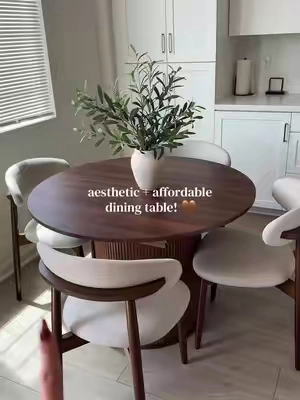 looks so expensive and it’s so inexpensive! #giratree #diningtable #rounddiningtable #TikTokshopbacktoschool #tiktokshopcreatorpicks 