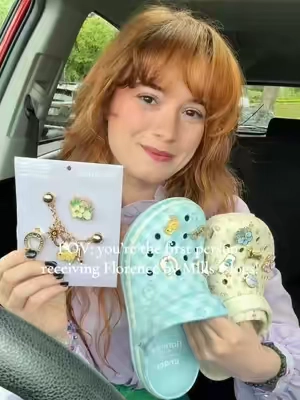 🌼🌷🌸💚🐥Am I the first one to get these? Run to get yours now!! #florencebymills #crocs #crocsnewarrivals #fyp #newdrop 