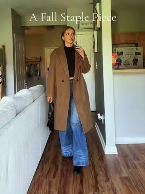 Peep the SALE 👀 #woolcoat #fallfashioninspo #fall #coat #business 