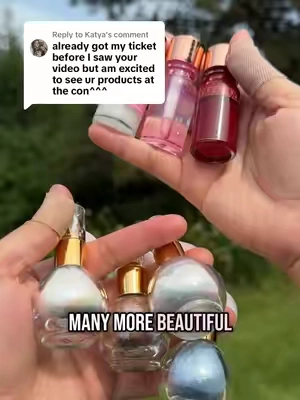 Replying to @Katya What other magical products should I bring?✨🧚🏻‍♀️ Skip the shipping and get your items in person!!🩵🌈 What products are we bringing? 🩸All Bloody Tints ✨Spray Sacred Shimmers 🥛Lon Lon Milk Lipglosses 🧚🏻‍♀️Fairy Bottle Lipgloss ❤️Heart Potion Lipgloss 🐉Wyvern Scale Gel Eyeshadows 🧜‍♀️Siren Scale Highlighters 🪄All Magic Wand Brush Sets #animemagic #sushyglow #animeconvention #smallbusinessowner #SmallBusiness  