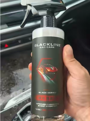 This Blackline reset car detailing bundle worked great freshening up my interior of my car! #blackline #blacklinecarcare #blacklinereset #cardetailing #interiordetailing 