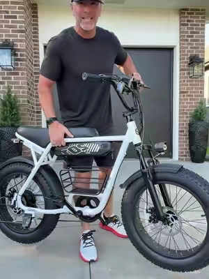 ESKUTE V201 E-Bike 😎 What a fun bike to ride! Love the look & style. Multiple colors available. This is the full size version with 20” tires. @Eskute. #ebike #electricbike #dudedealz #tiktokshopcreatorpicks 