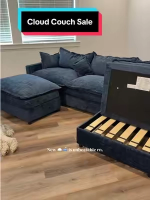 We got the new @OVIOS cloud couch and we’re so glad we did! #cloudcouch #oviosfurniture #cloudcouchreview #modernsofa #furnituresale 