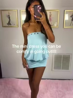 It’s so perfection!! #teal #minidress #edikted #edikteddress 