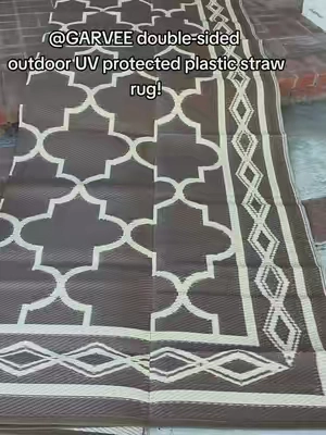 Can't wait for the new patio cover and this gorgeous  rug will be the finishing touch! #GarveePlasticStrawOutdoorRug #OutdoorReversibleRugs #WeatherproofOutdoorRugs #PatioSunroomRugs #Landscaping