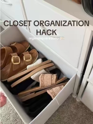 My closet has never been this organized 🤩🤩 #closetorganization #closetorganizationhacks #organizedhome #storagehacks #affordablestorage 