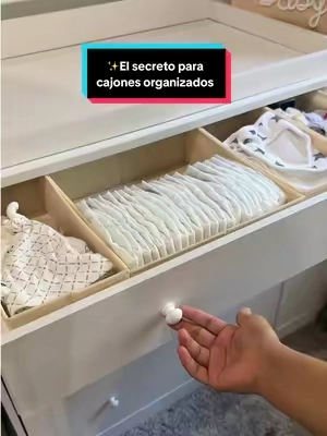 La forma más fácil de mantener tus cajones organizados 😍✨ ¡Los necesitas!#fyp #naty_theo #TikTokshopbacktoschool 