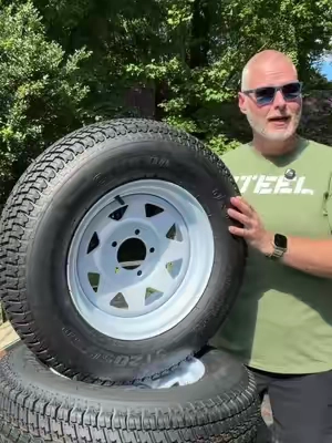 GARVEE Trailer Tires Ready To Roll #TrailerTires #UtilityTrailer #BoatTrailer #TikTokShopCreatorPicks #BackToSchool @Garvee-Outdoor-Living 