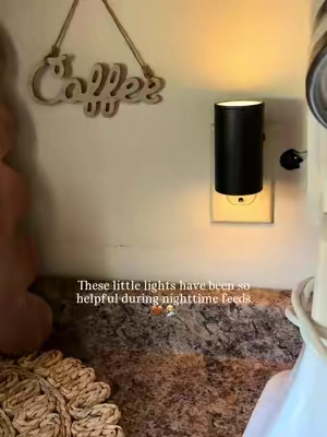 For those tired eyes in the middle of the night🤎 #nightlight #newmoms #nighttimefeeding #momtok #homefinds 