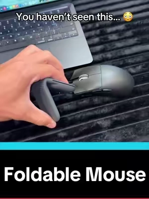 Logitech came out with a foldable mouse!! Perfect for on the go! #logitech #techfinds #TechGadgets #computeraccessories #computermouse 