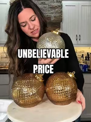 6 inch illuminated Christmas ornaments are beautiful and are made of diamond cut glass. The quality is unbelievable at this price. If you love Christmas, you’re gonna wanna pick up at least one set of these ornaments. #ChristmasDecor #ChristmasDecorating #MagicalChristmas.