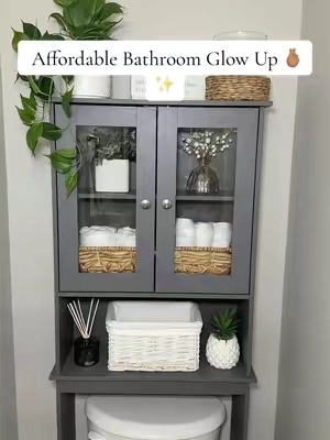 Proof you don’t have to do the most to completely change a space 🤌🏽🌿  The guest bathroom finally feels finished. ✨ #BathroomDecor #BathroomMakeover #HomeDecorIdeas #SmallSpaceDecor #HomeTransformation