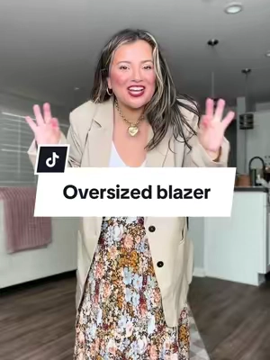Oversized blazer of my dreams 😍 #blazer #oversizedblazer #plussize 