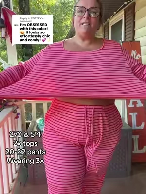 Replying to @COOTRY  these are extremely comfy and yes sooo cute!!  #TikTokshopbacktoschool #comfypjs #2pieceset #winterpajamas #plussize 