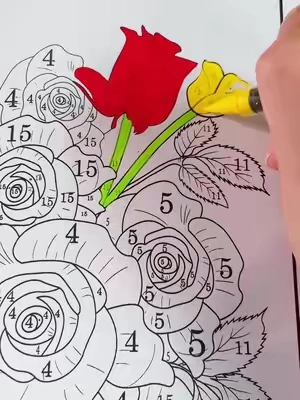 Should the petals be blue or purple?#fyp #craftideas #viral #artsandcrafts #coloringbook 