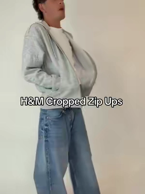 i’m in love with these cropped zip ups from H&M #clothing 