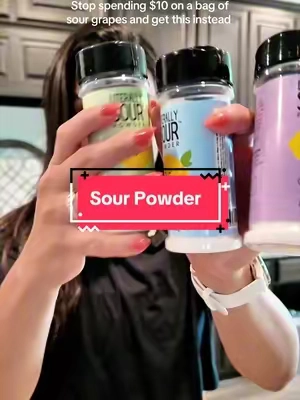 Best DIY everrr #sourgrapes #sourpowder #sourcandy 
