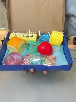 All the ones we want in one box!! #squishy #squishyfunbox #giftideas #kidstoys #sensorytoys 
