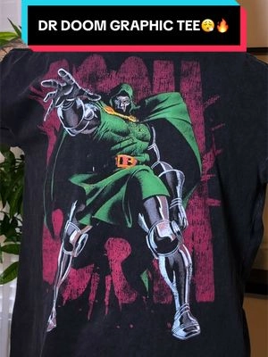 🥶 This Doctor Doom heavyweight tee from Culture Kings is TUFF. The black wash, heavyweight 100% cotton + clean graphics give it that premium vintage streetwear look. 🔥 Over 1,000 already sold and sizes are going QUICK. Free 3-day delivery on orders over $60 from Culture Kings — grab yours before your size is gone. 😮‍💨🔥@Culture Kings #culturekings #mensfashion #mensstyle #doctordoom #TikTokShopFinds 