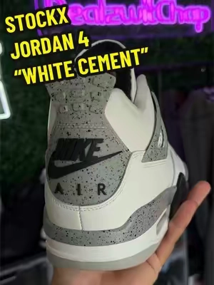Grab your pair of WC4’s today! ⬆️⬆️⬆️ @StockX #jordan4 #whitecement #jordanretro4 #sneakerhead #gotitonstockx 