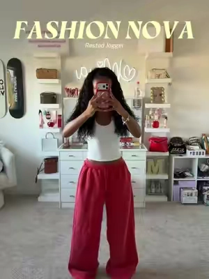 love these wide leg joggers! @Fashion Nova #TikTokshopbacktoschool #outfitinspo #sweatpants #fashionnova #backtoschool 